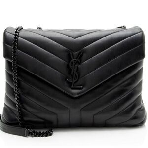 Yves Saint Laurent Black Quilted Leather Shoulder Bag